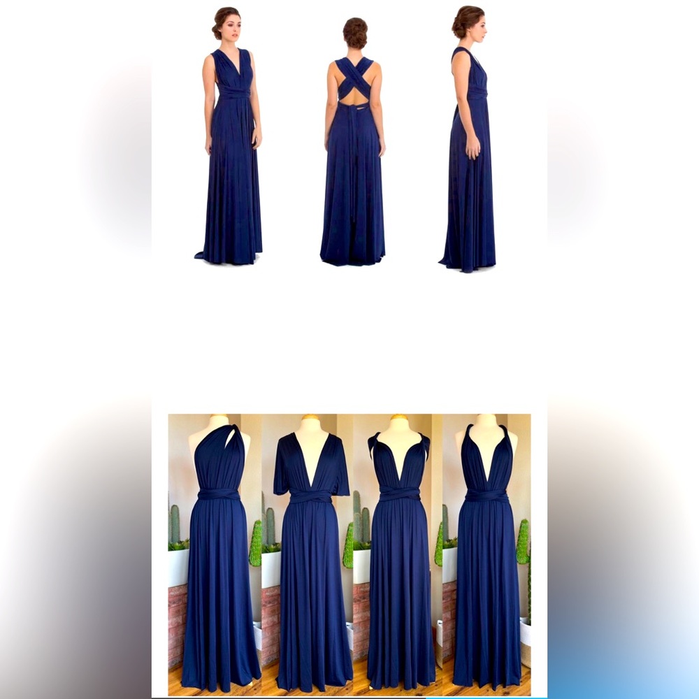 SUGAR BITS Convertible Maxi Dress - Purple One Size